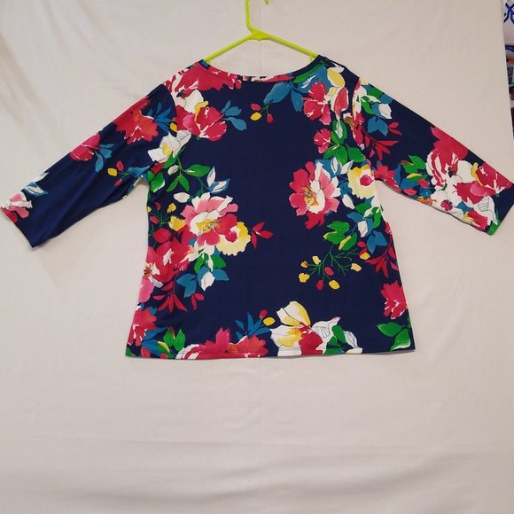 The Pioneer Woman XL (44-46) Women Bold Floral Print Blouse Very Comfortable NWT - Picture 2 of 7